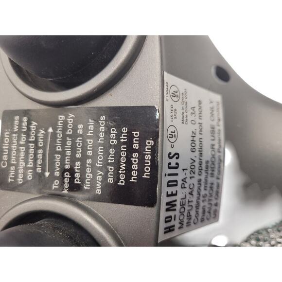 Homedics Duel Ball Massager Model PA-1 120V - Picture 3 of 4